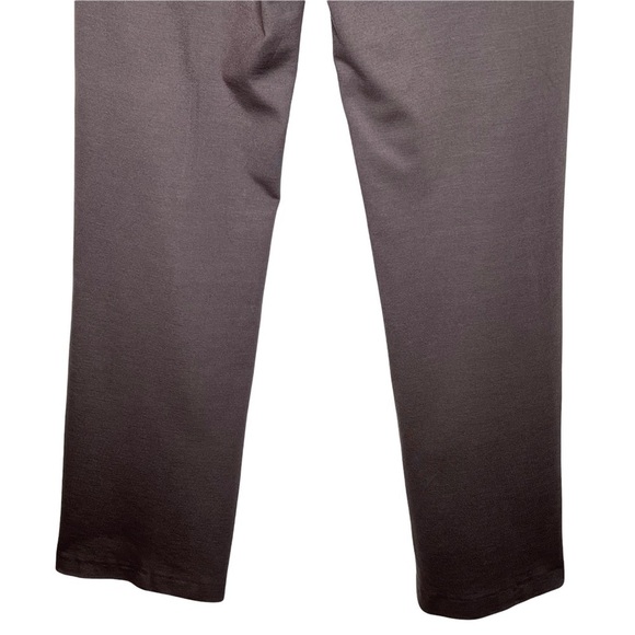 São Paulo Taupe High Rise Stretch Straight Leg Pants Zipper Accents Size 10 Tall - Picture 5 of 13